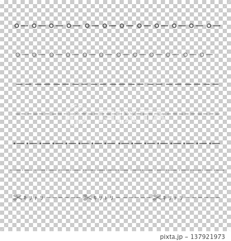 Simple hand-drawn style line set (dividing lines, ruled lines, dotted lines, cut lines) Simple hand-drawn style line set (dividing lines, ruled lines, dotted lines, cut lines) 137921973