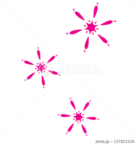 鮮やかなピンク色のシンプルな光 鮮やかなピンク色のシンプルな光 137922226