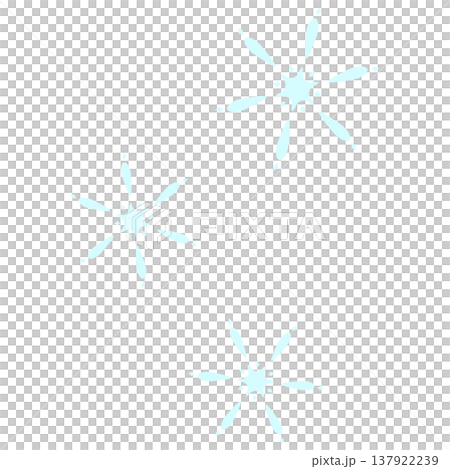 薄い水色のシンプルな光 137922239
