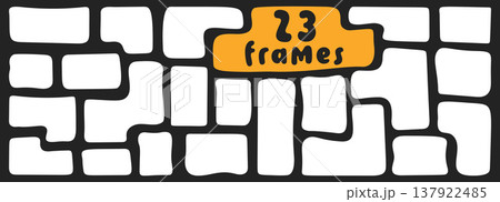 Black simple frames. 137922485