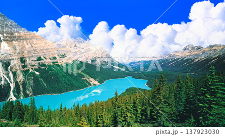 カナディアンロッキーのペイトレイクの絶景 137923030