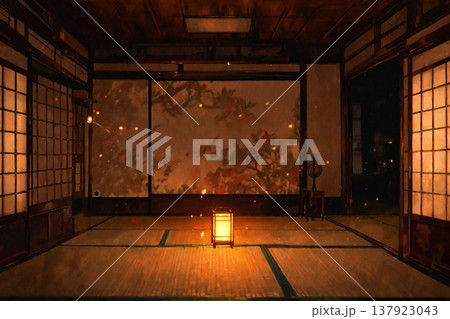 和室の背景素材 137923043