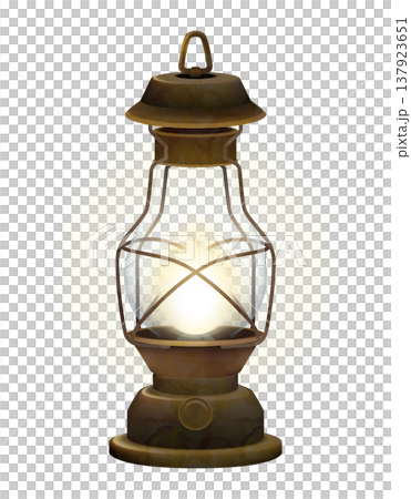 古ぼけたランタンのイラスト 137923651