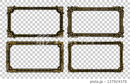 Antique vintage frame decorative frame 137924378