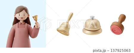 3D character with a professional job 137925063