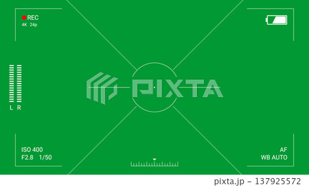 Camera HUD interface green screen layout Camera HUD interface green screen layout 137925572