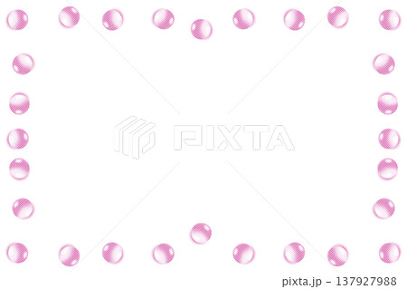 Yellow cream backdrop in pink frame from blobs drops by side 137927988