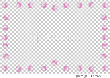 Yellow cream backdrop in pink frame from blobs drops by side 137927988