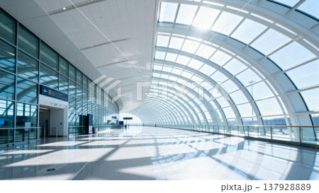 glass building at modern building 137928889