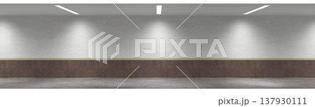 long corridor, interior visualization, 3D illustration long corridor, interior visualization, 3D illustration 137930111