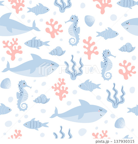 pastel colored undewater pattern pastel colored undewater pattern 137930315