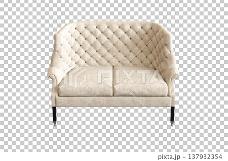 sofa isolate on a transparent background, interior furniture, 3D illustration, cg render sofa isolate on a transparent background, interior furniture, 3D illustration, cg render 137932354