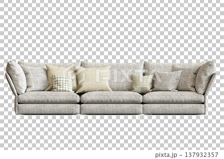 sofa isolate on a transparent background, interior furniture, 3D illustration, cg render sofa isolate on a transparent background, interior furniture, 3D illustration, cg render 137932357