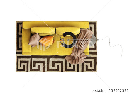 sofa isolate on a transparent background, interior furniture, 3D illustration, cg render sofa isolate on a transparent background, interior furniture, 3D illustration, cg render 137932373