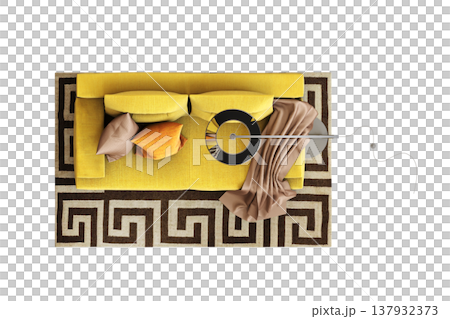 sofa isolate on a transparent background, interior furniture, 3D illustration, cg render sofa isolate on a transparent background, interior furniture, 3D illustration, cg render 137932373