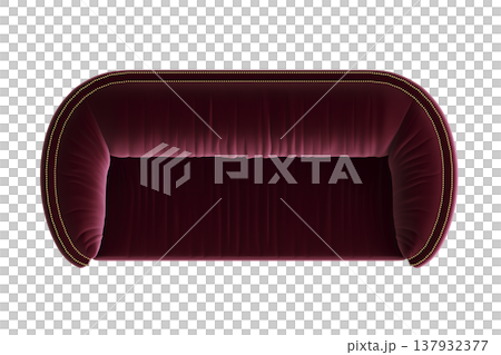 sofa isolate on a transparent background, interior furniture, 3D illustration, cg render 137932377