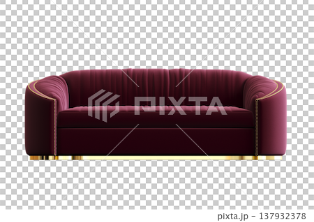 sofa isolate on a transparent background, interior furniture, 3D illustration, cg render sofa isolate on a transparent background, interior furniture, 3D illustration, cg render 137932378