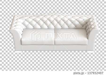 sofa isolate on a transparent background, interior furniture, 3D illustration, cg render 137932407