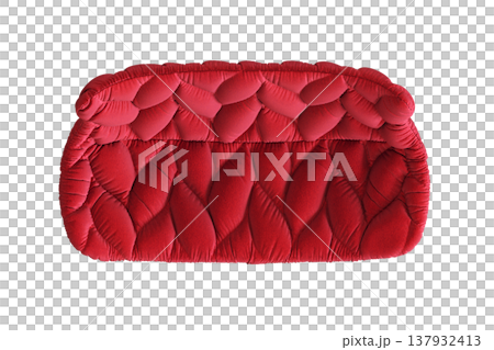 sofa isolate on a transparent background, interior furniture, 3D illustration, cg render 137932413
