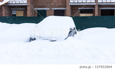 cars under the snow, winter cars under the snow, winter 137932664
