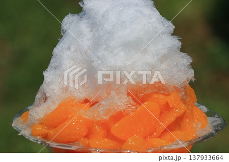 みかんいっぱいのかき氷 フルーツかき氷 みかんいっぱいのかき氷 フルーツかき氷 137933664