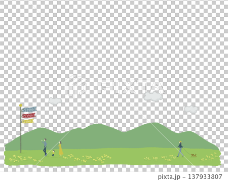 鯉のぼりのある風景 137933807