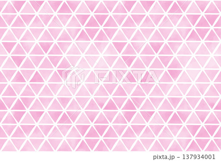 水彩テクスチャの鱗紋、鱗文様の背景 ピンク色のシームレスな和柄 水彩テクスチャの鱗紋、鱗文様の背景 ピンク色のシームレスな和柄 137934001
