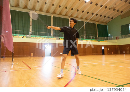バドミントンクラブ活動活風景 バドミントンクラブ活動活風景 137934034