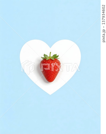 fresh strawberries on a plate 137934602