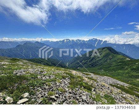 鹿島槍ヶ岳の剱岳・立山・薬師岳 137934658