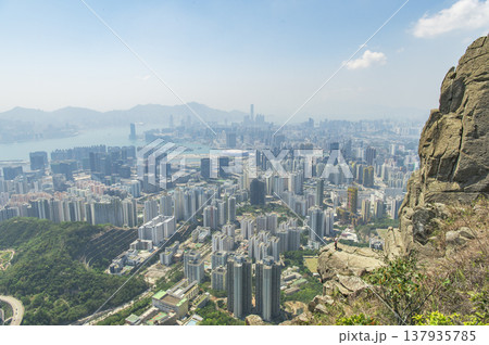 香港 飛鵝山からの景色 香港 飛鵝山からの景色 137935785