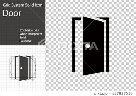 一個簡單的門圖標,代表入口的圖標。 一個簡單的門圖標,代表入口的圖標。 137937519