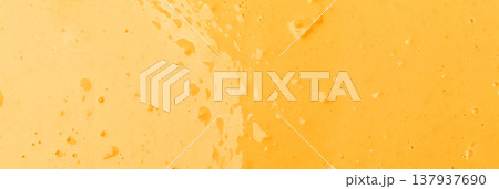 Smooth yellow cream pudding texture background element 137937690