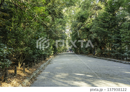 熱田神宮　参道　愛知県名古屋市 137938122