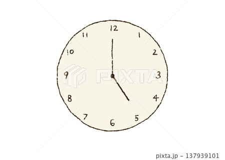 時計　5時　17時 137939101