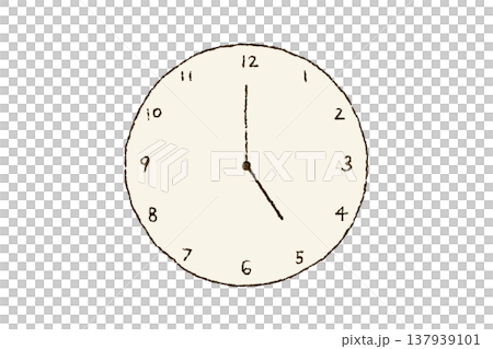 時計　5時　17時 137939101