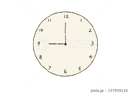 時計　9時　21時 137939116