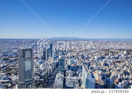 東京都、渋谷スカイからの眺め（富士山方向） 137939340