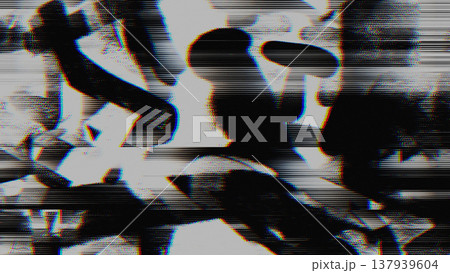 Glitch Scanline Texture with Chromatic Aberration and Digital Noise Glitch Scanline Texture with Chromatic Aberration and Digital Noise 137939604