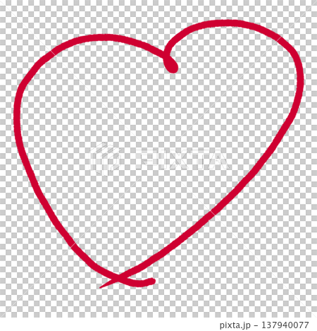 Hand-drawn illustration of a heart Hand-drawn illustration of a heart 137940077