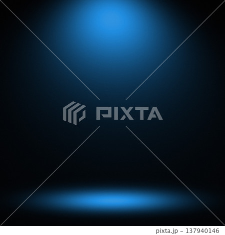 Bright Blue Spotlight 137940146