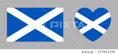 Scotland rectangular, heart flag stickers, badges. Set of Scottish rectangle, heart symbols. Flag button, banner, icon, background. Scotland rectangular, heart flag stickers, badges. Set of Scottish rectangle, heart symbols. Flag button, banner, icon, background. 137941246