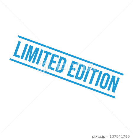 Limited Edition Letter Rubber Stamp Vector Design Template Limited Edition Letter Rubber Stamp Vector Design Template 137941799