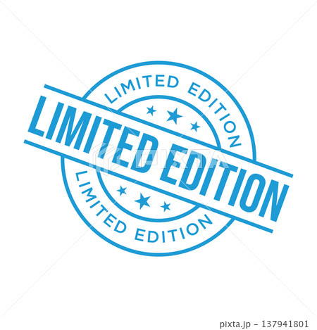 Limited Edition Letter Rubber Stamp Vector Design Template Limited Edition Letter Rubber Stamp Vector Design Template 137941801