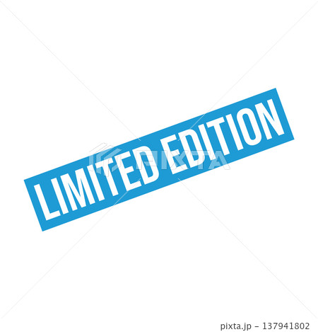 Limited Edition Letter Rubber Stamp Vector Design Template 137941802