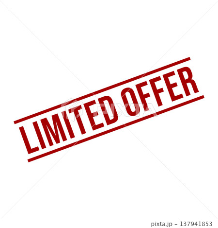 Limited Offer Letter Rubber Stamp Vector Design Template Limited Offer Letter Rubber Stamp Vector Design Template 137941853