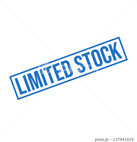 Limited Stock Letter Rubber Stamp Vector Design Template 137941858