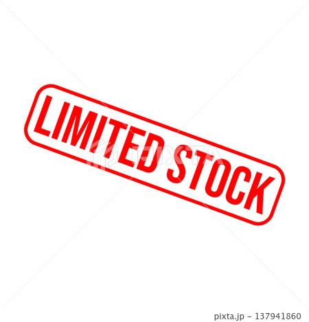 Limited Stock Letter Rubber Stamp Vector Design Template 137941860
