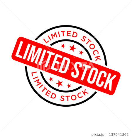 Limited Stock Letter Rubber Stamp Vector Design Template 137941862