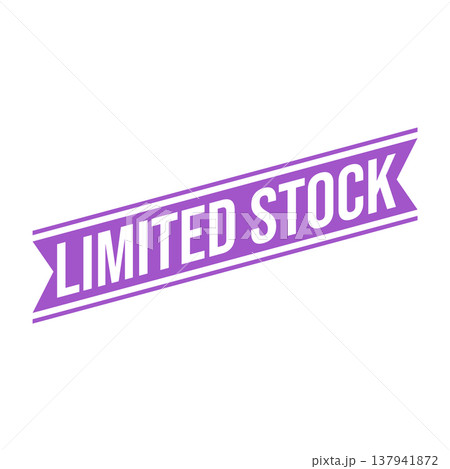 Limited Stock Letter Rubber Stamp Vector Design Template 137941872